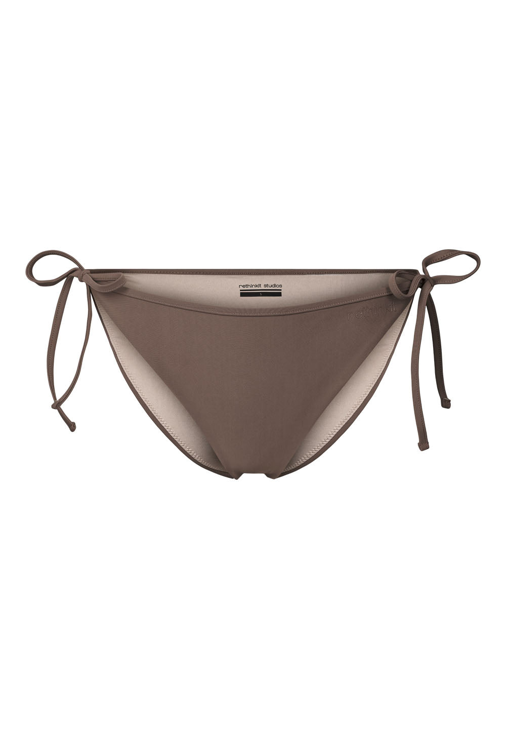 Rethinkit Bikini Bottom Tiestring Bay Swimwear 3201 walnut