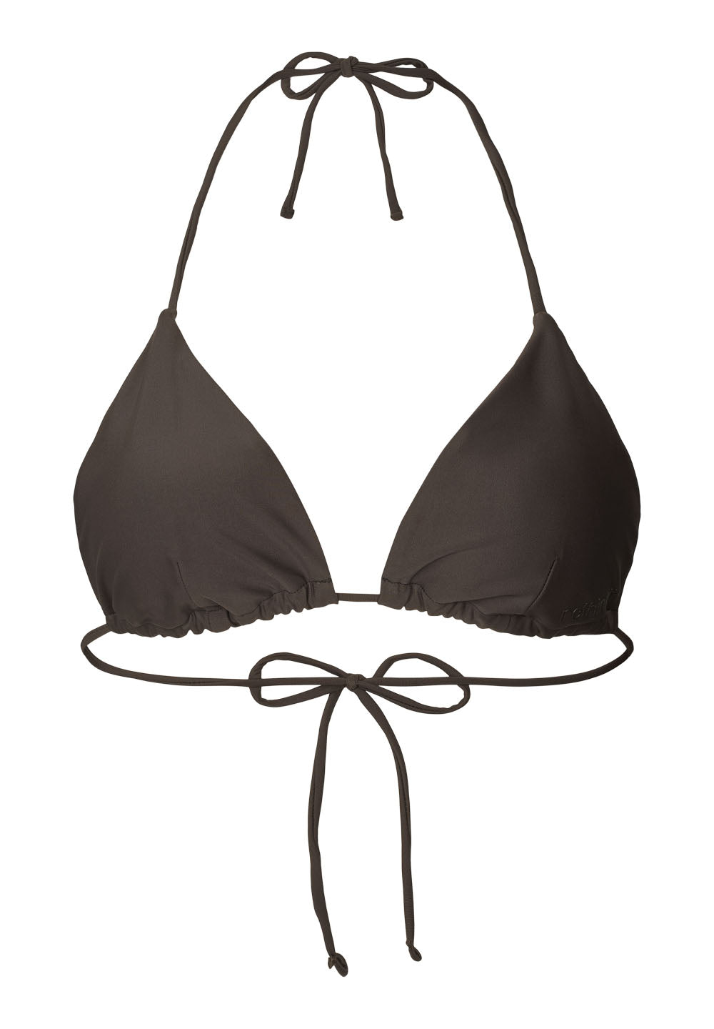 Rethinkit Bikini Top Triangle Bay Swimwear 0022 almost black