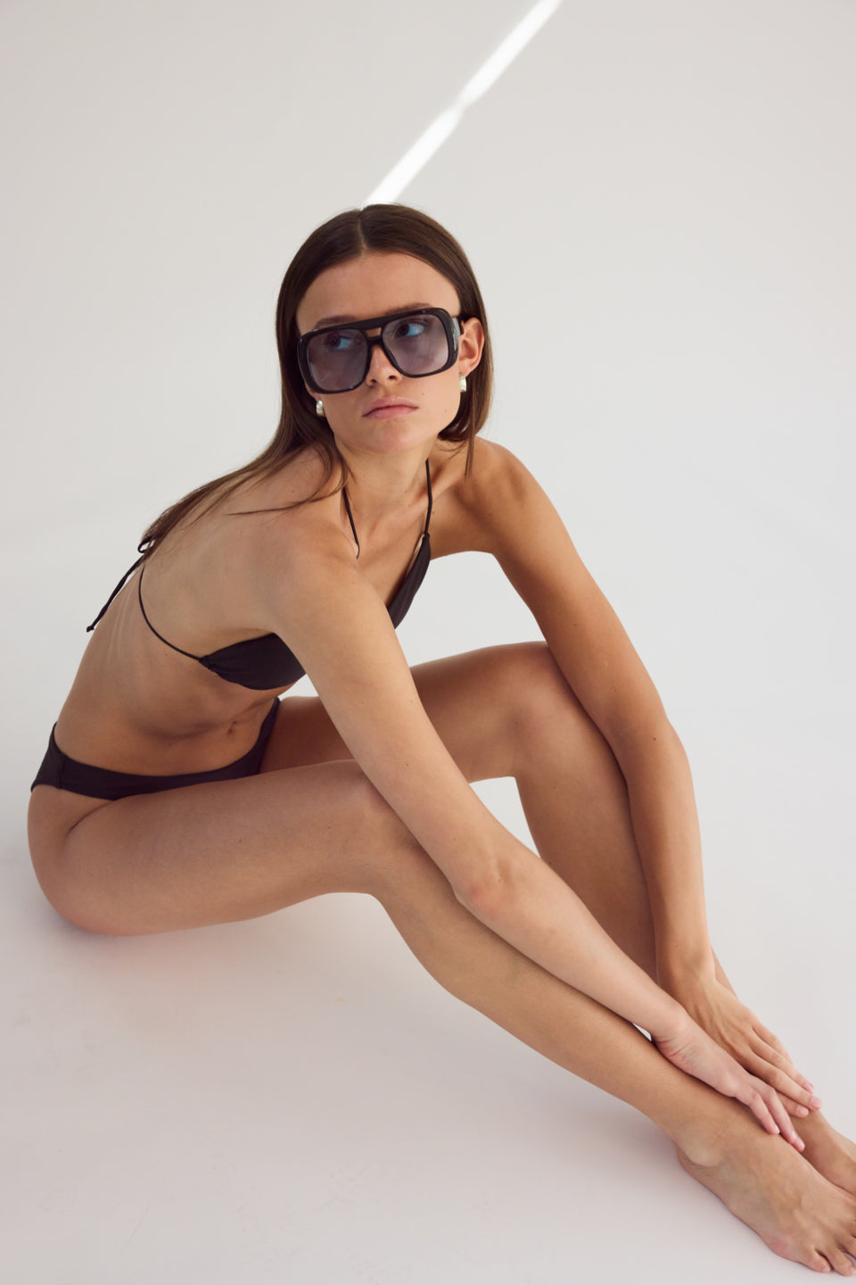 Rethinkit Bikini Top Triangle Bay Swimwear 0022 almost black