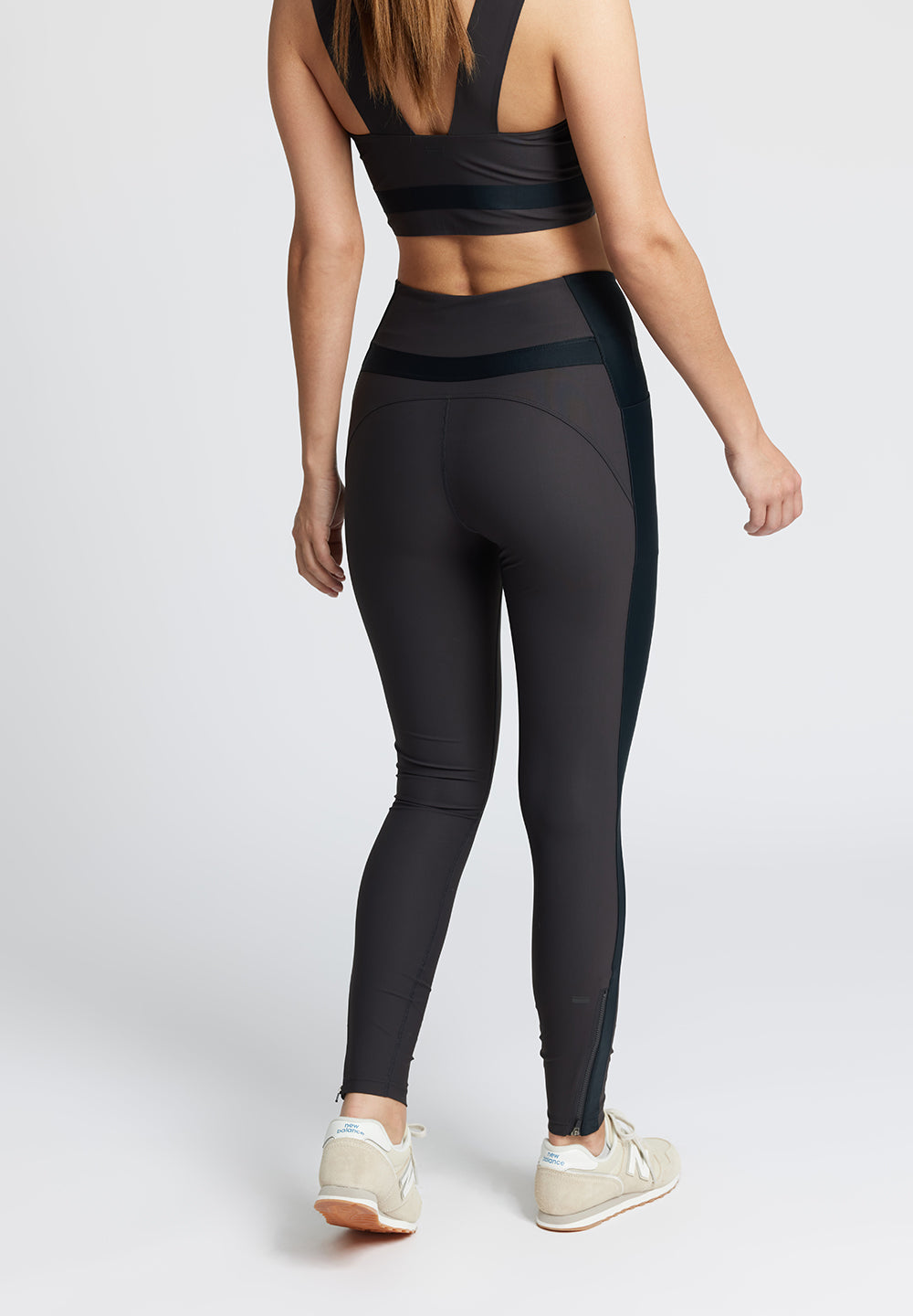 Rethinkit Blocked Tights Bibis 9/10 Tights 0022 almost black