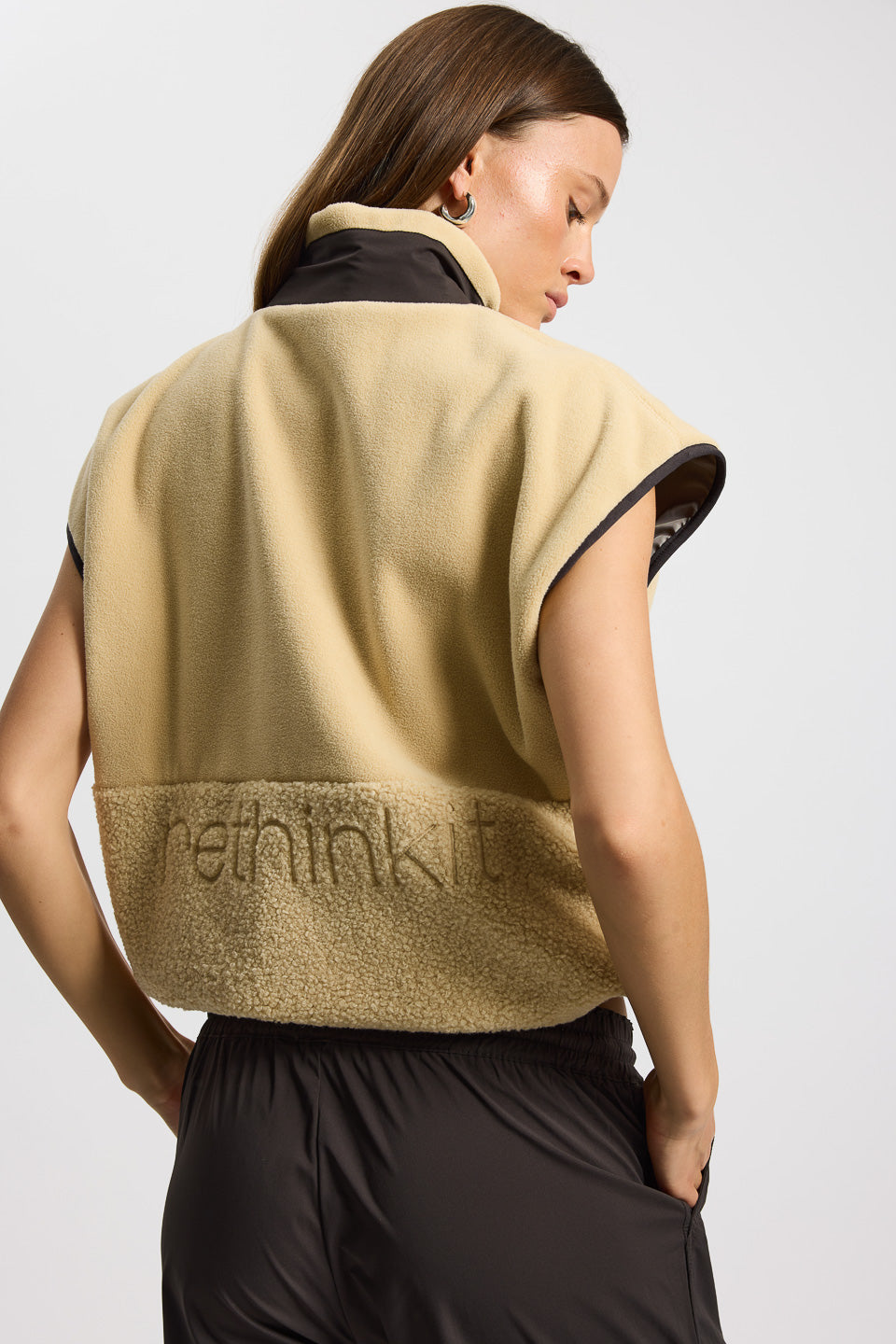 Rethinkit Fleece Gilet Terra Jacket 3356 sandshell