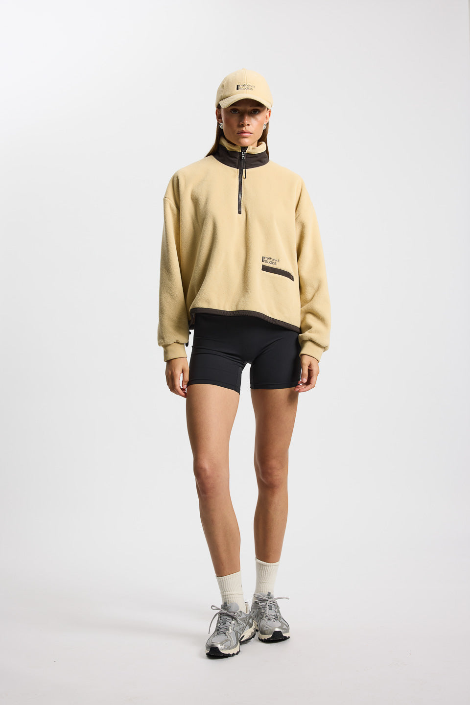Rethinkit Fleece Half Zip Terra Sweatshirt 3356 sandshell