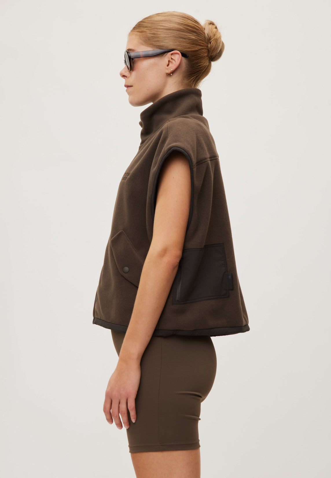 Rethinkit Gilet Polar Fleece Campfire Vest 9524 coffee