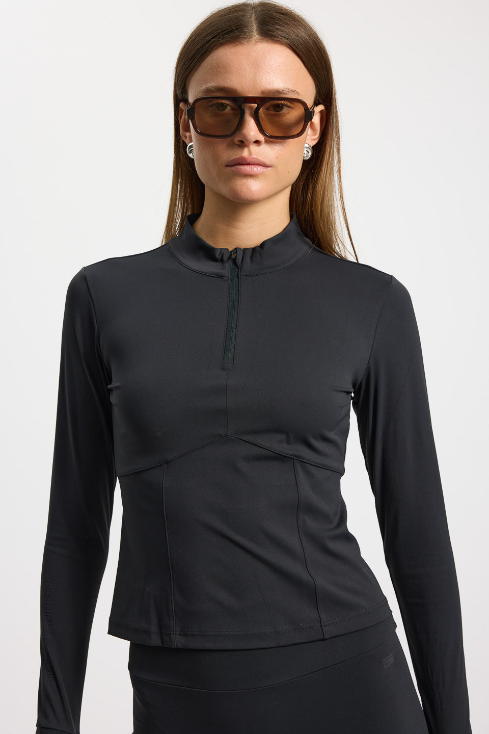 Rethinkit Half zip T-Shirt 0021 black