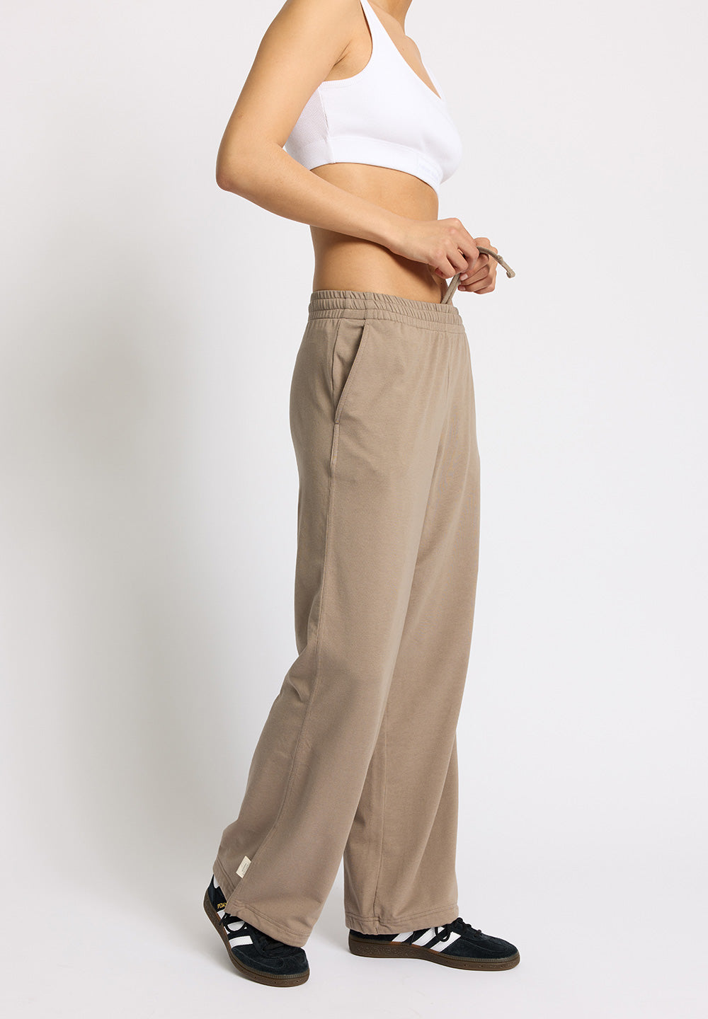 Rethinkit Light Sweat wide Trousers 0075 warm grey