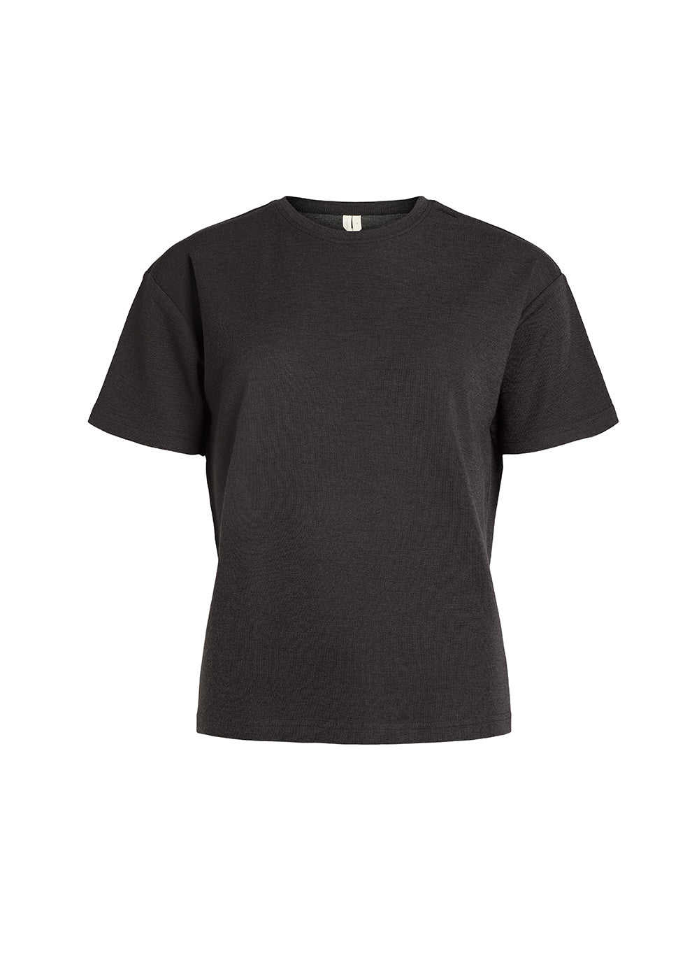 Rethinkit Mirja wool wide tee Jersey Tops and T-Shirts 0022 almost black