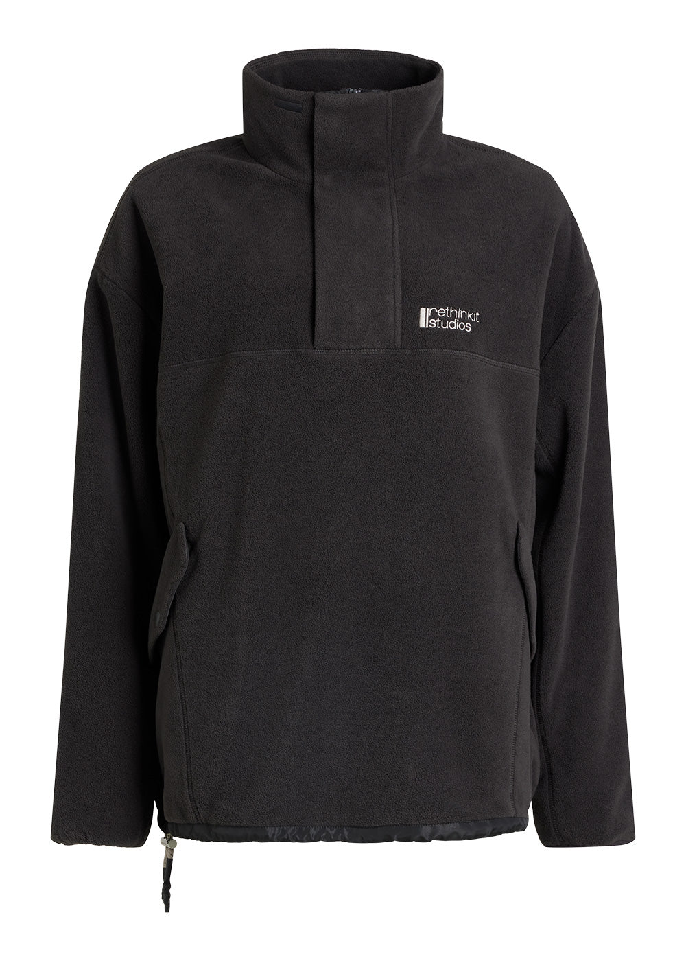 Rethinkit Polar Fleece Uni CAMPFIRE Jacket 0022 almost black