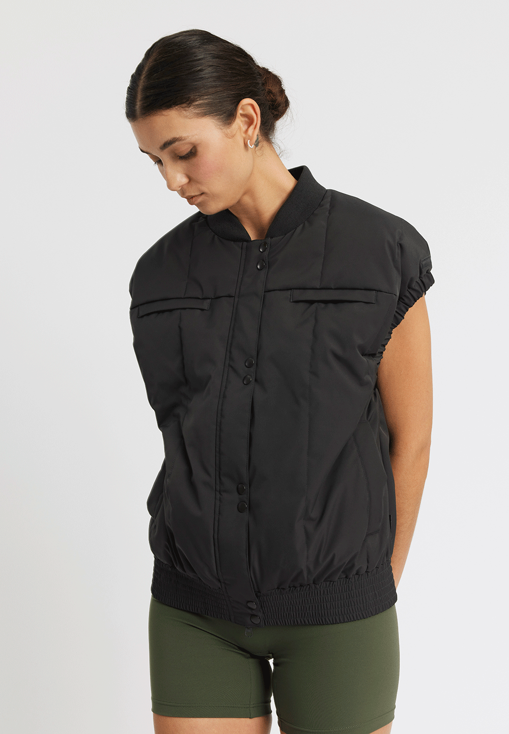 Rethinkit Puffer Gilet To Go Gilet 0022 almost black