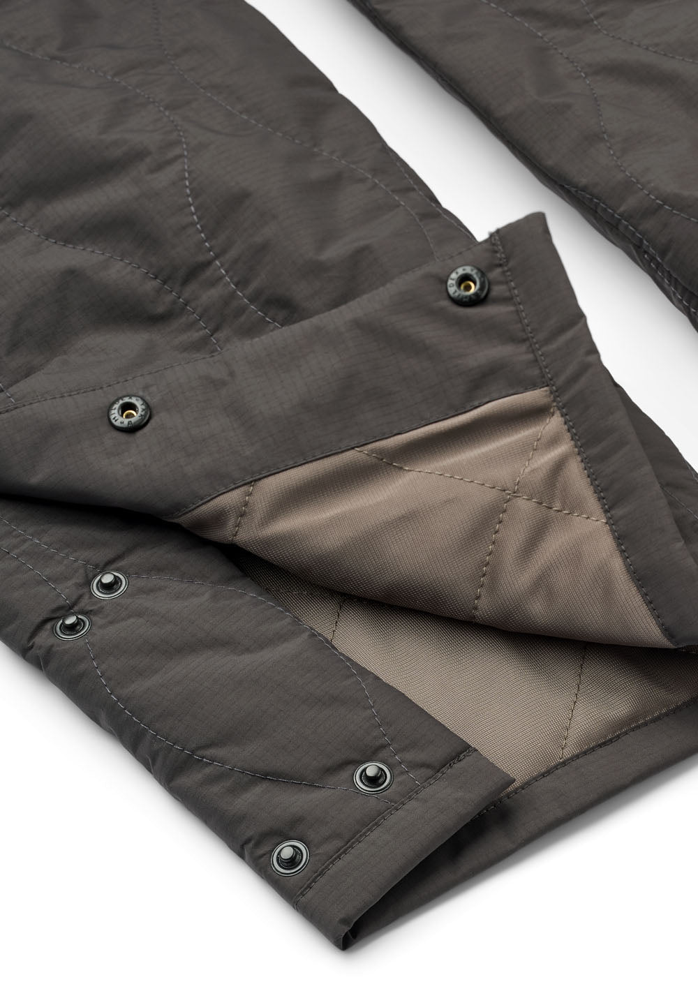Rethinkit Quilted Trousers Field Trousers 0022 almost black