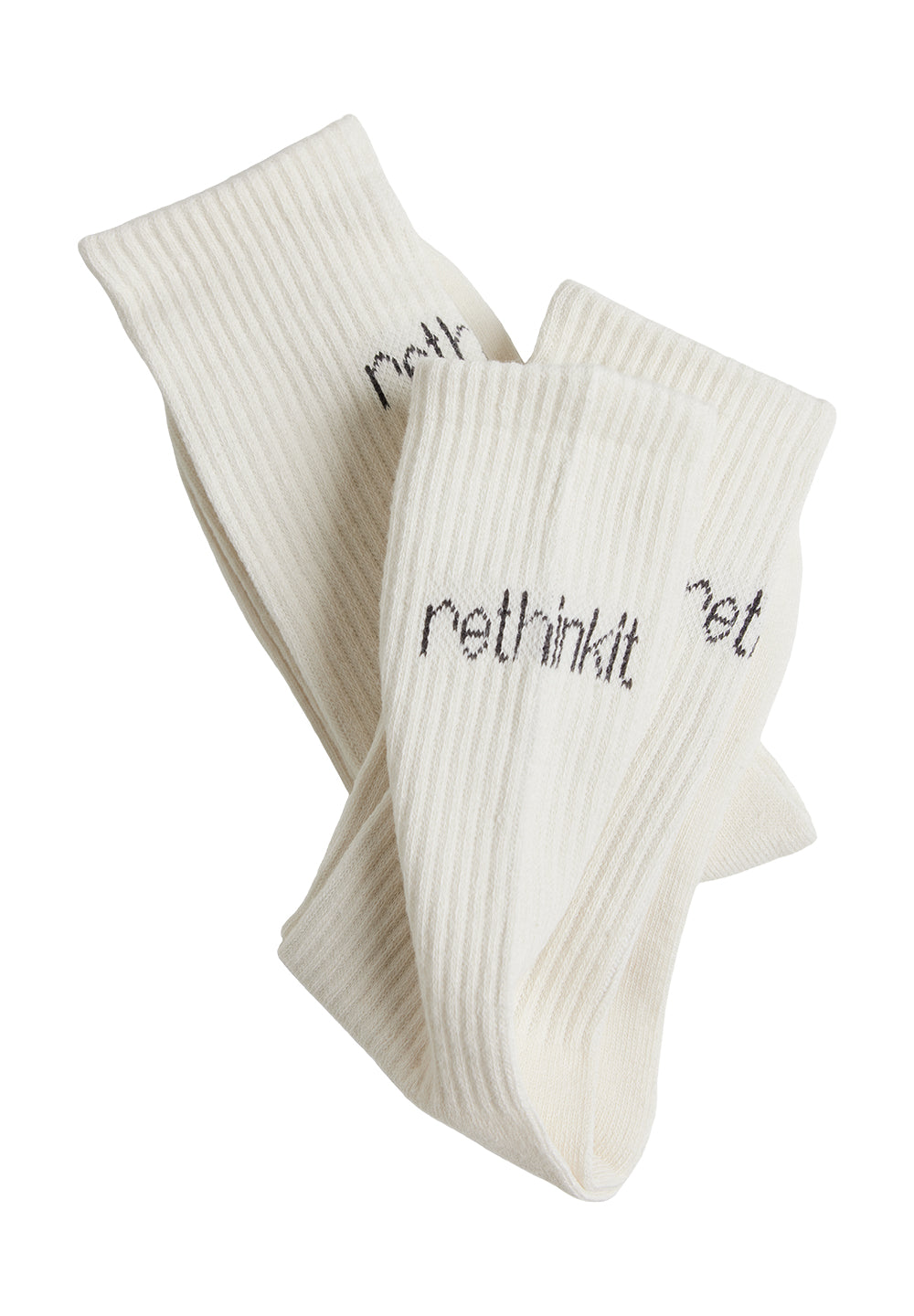 Rethinkit Rethinkit Crew Sock 2pack Accessory 3180 off white