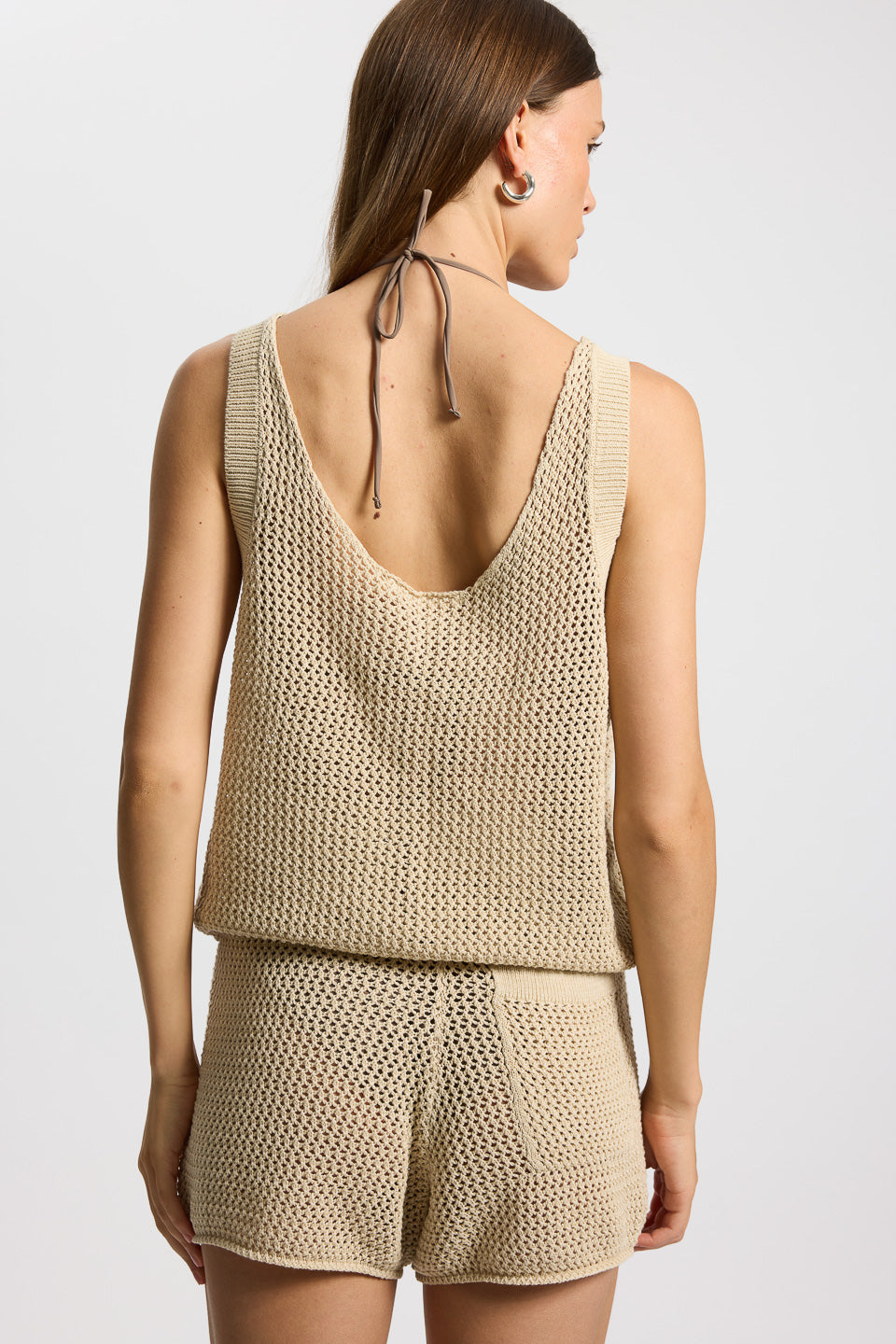 Rethinkit Shorts Knitted Loop Shorts 3291 oyster grey