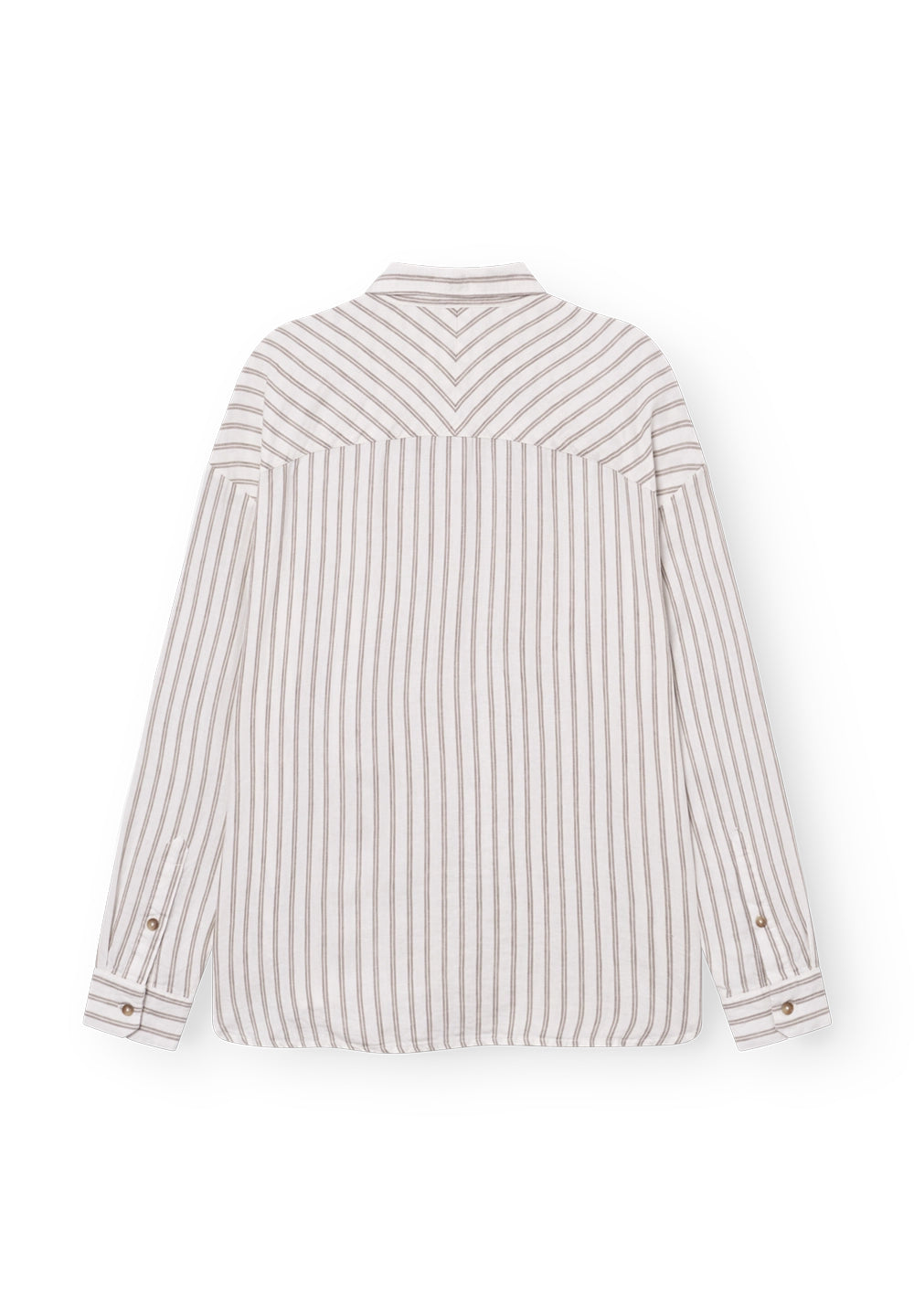 Rethinkit Stribet Skjorte PJ Shirts and Blouses 0076 warm grey stripe