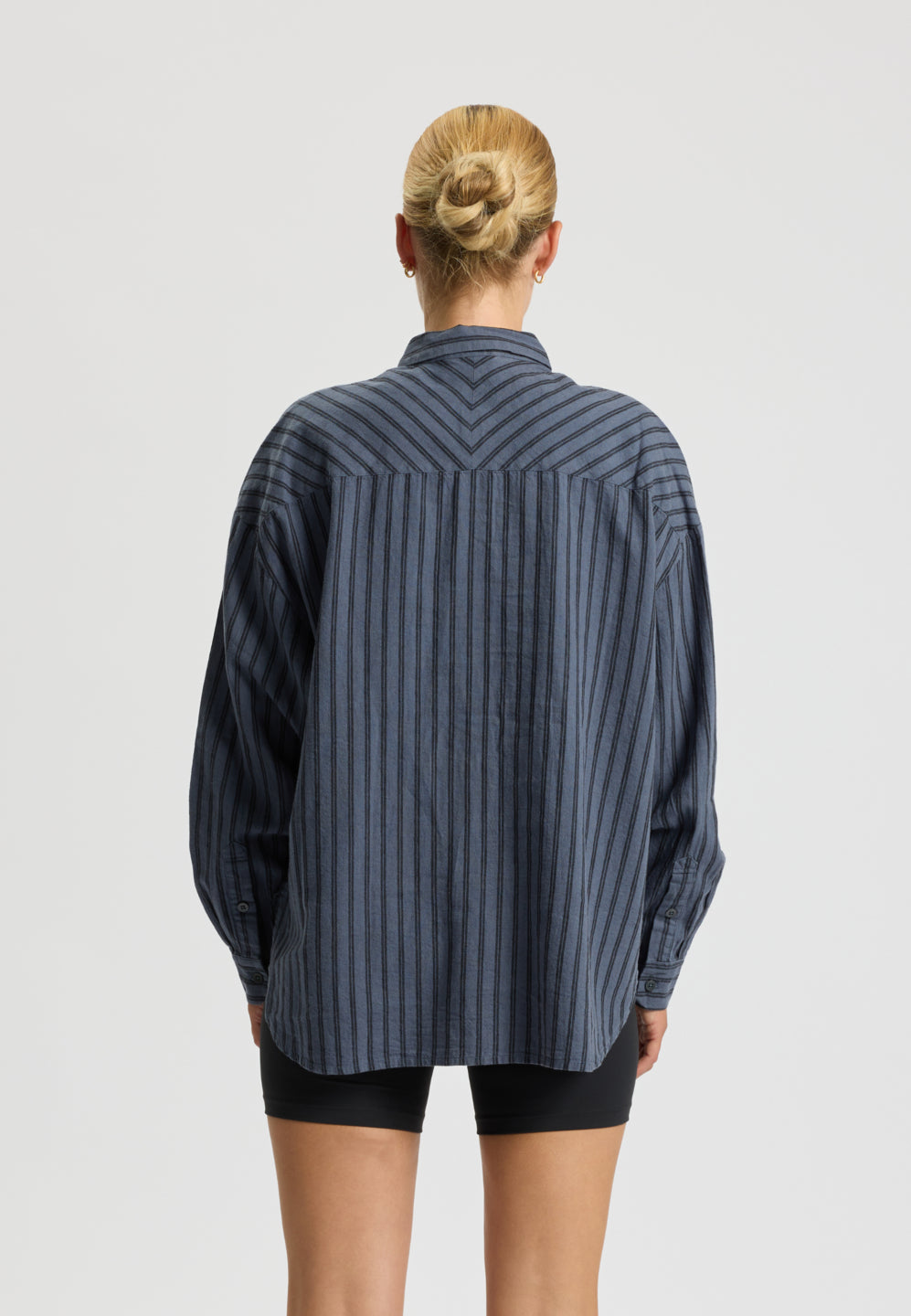 Rethinkit Stribet Skjorte PJ Shirts and Blouses 1198 blue toned stripe