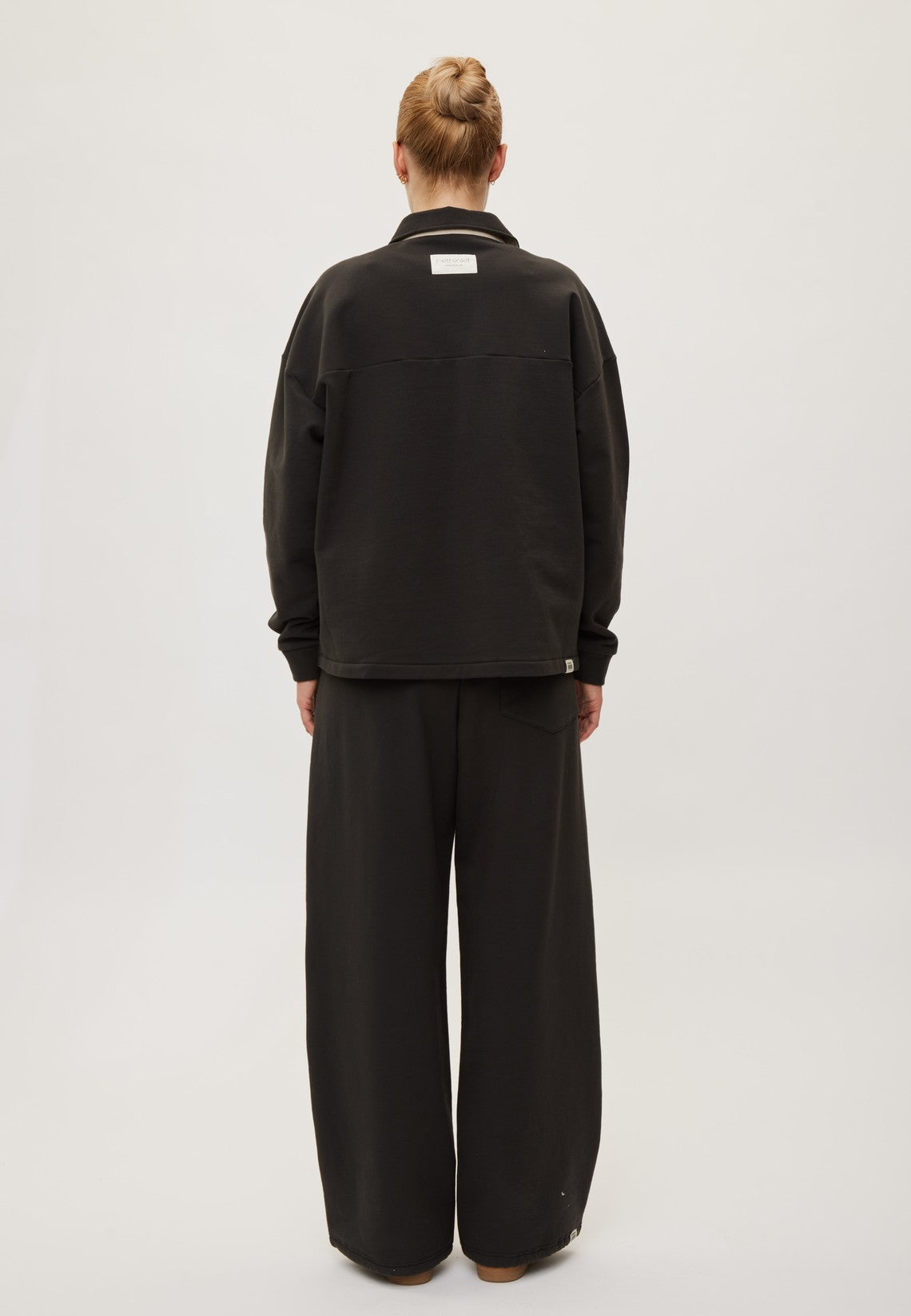 Rethinkit Sweat Shirt Polo One Sweatshirt 0022 almost black