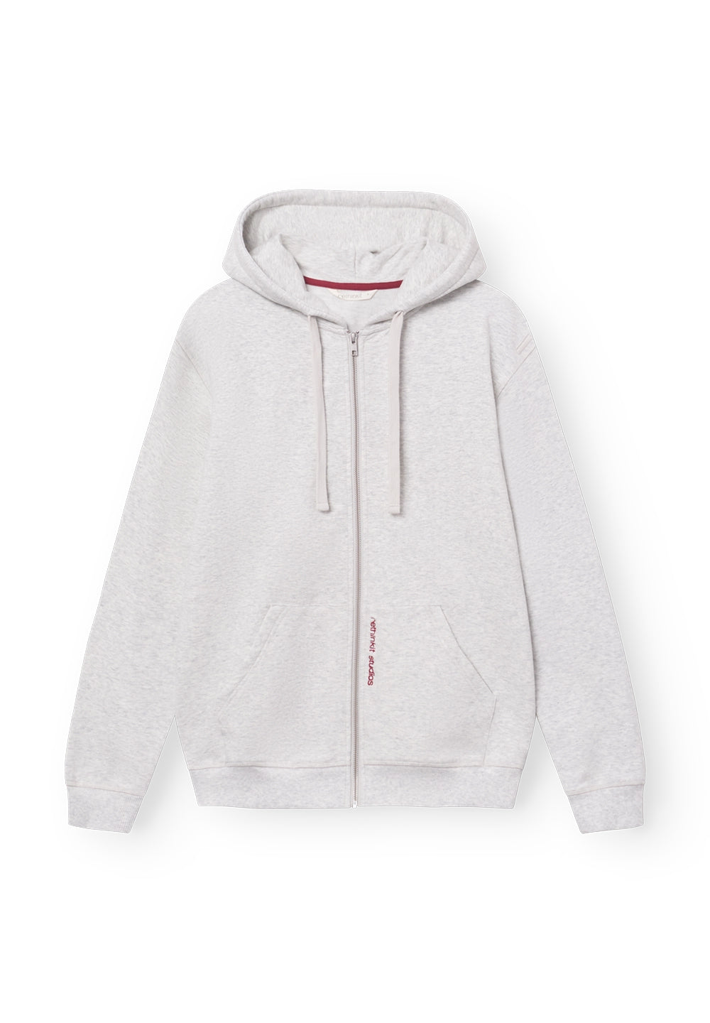 Rethinkit Sweat zip hoodie unisex Sweatshirt 0220 light melange grey