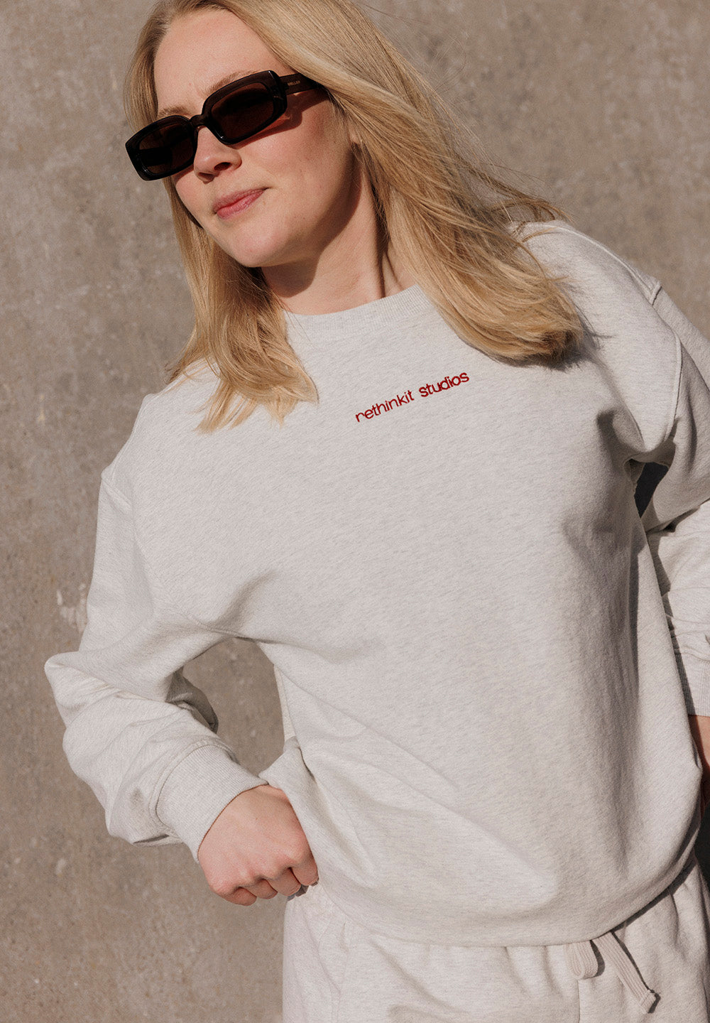 Rethinkit Sweatshirt Unisex One Sweatshirt 0220 light melange grey