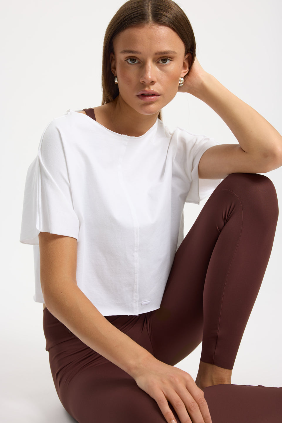 Rethinkit Tee Short Raw Edges Caen Tee 0364 white