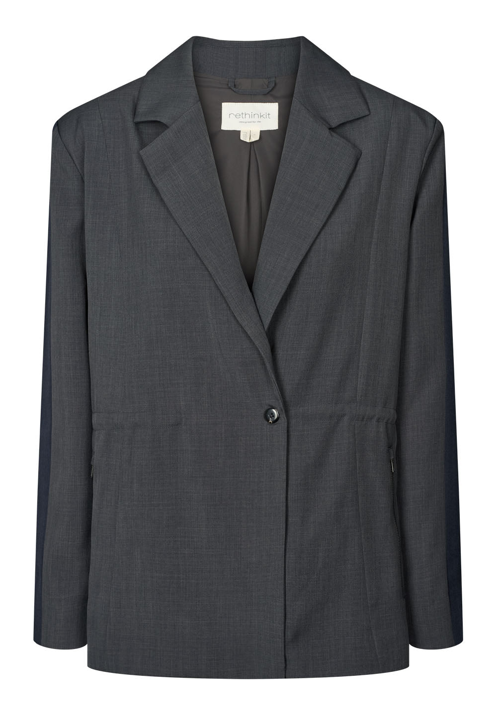 Rethinkit The Sporty Suit Blazer Jacket 0107 dark melange grey