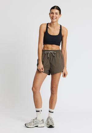 Rethinkit Track Shorts Petra Shorts 3053 dark brown