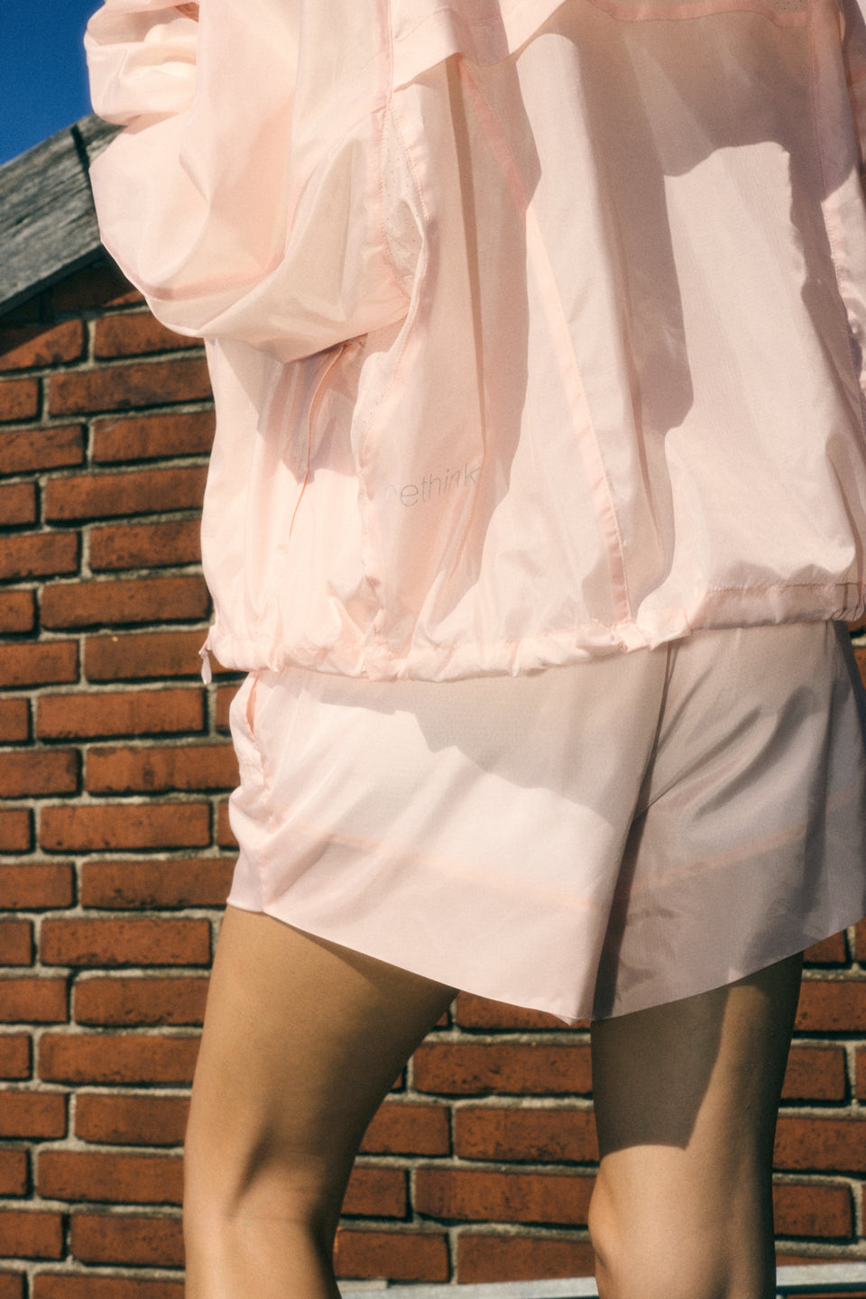 Rethinkit Track Shorts Tube See Trough Shorts 2564 transparent peach