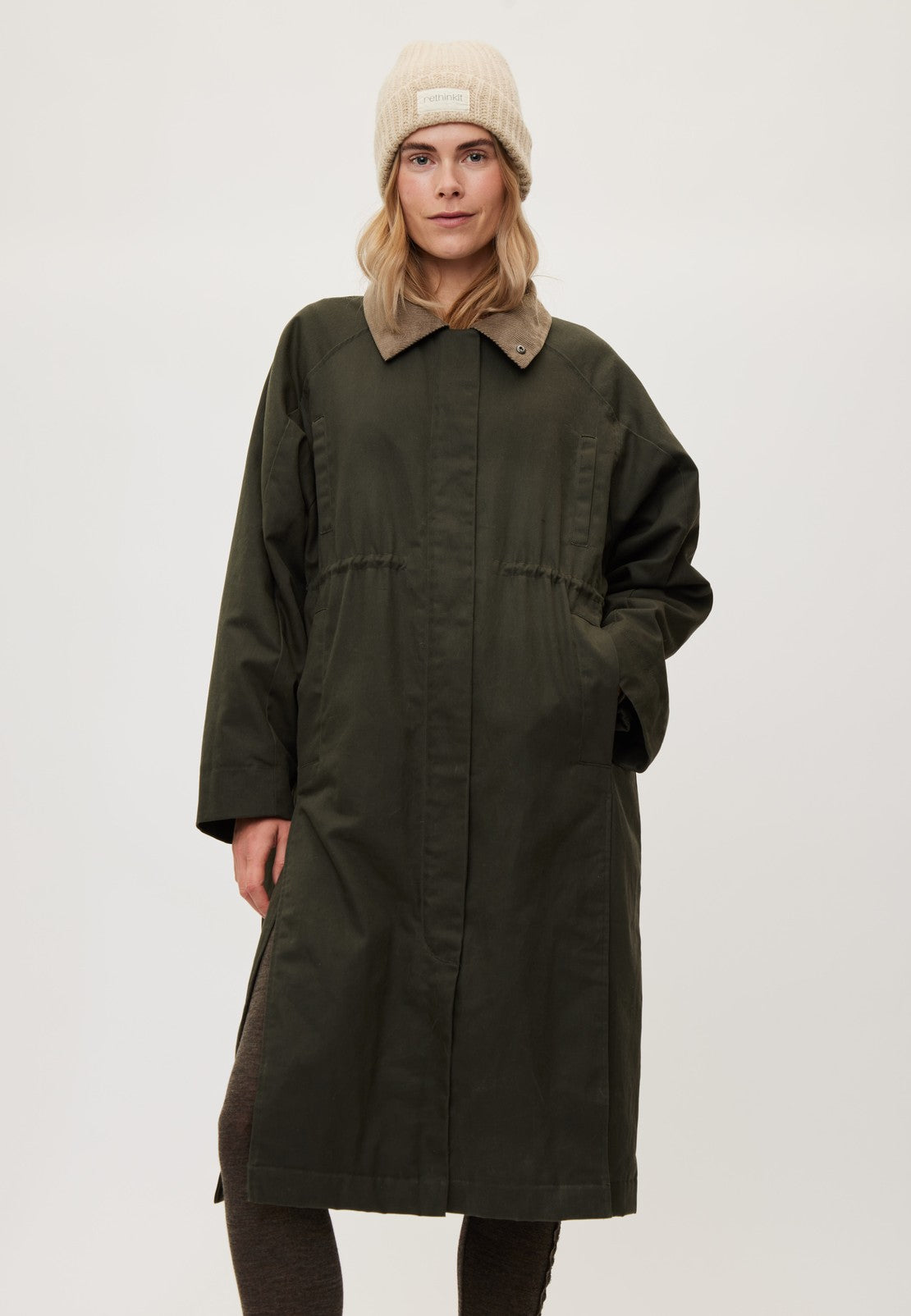 Rethinkit Waxed Coat Cloudy coat 9518 dark soil