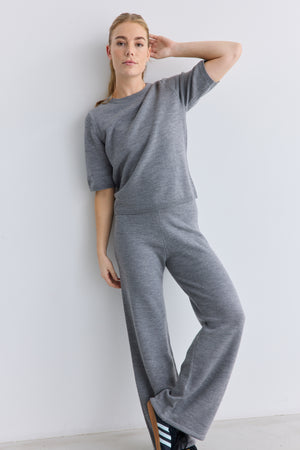 Rethinkit Wool Pants Keep Me Trousers 0220 light melange grey