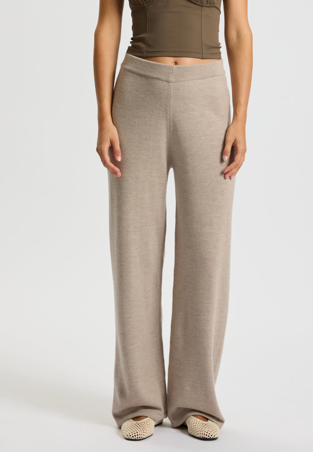 Rethinkit Wool Pants Keep Me Trousers 3238 warm sand melange