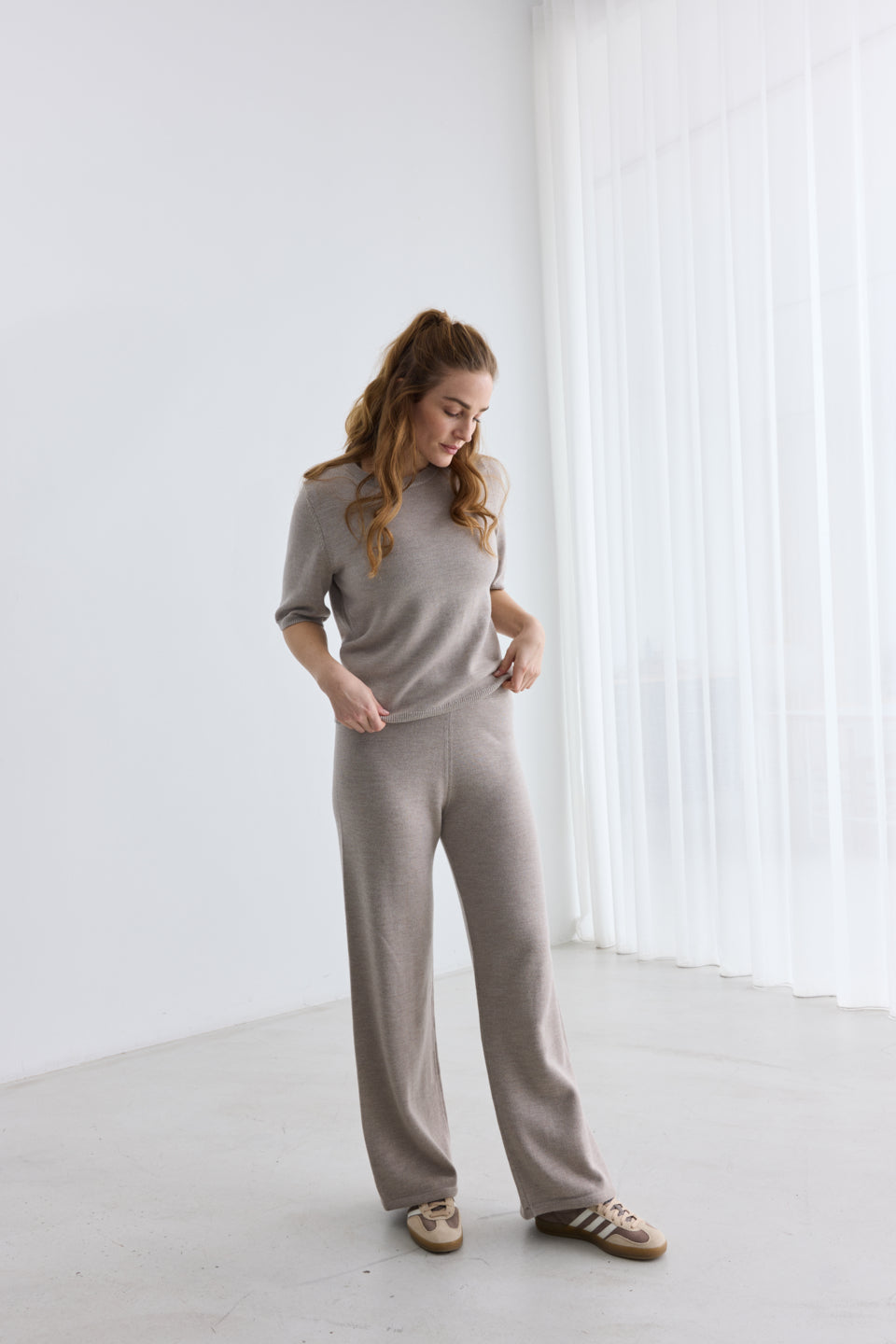 Rethinkit Wool Pants Keep Me Trousers 3238 warm sand melange