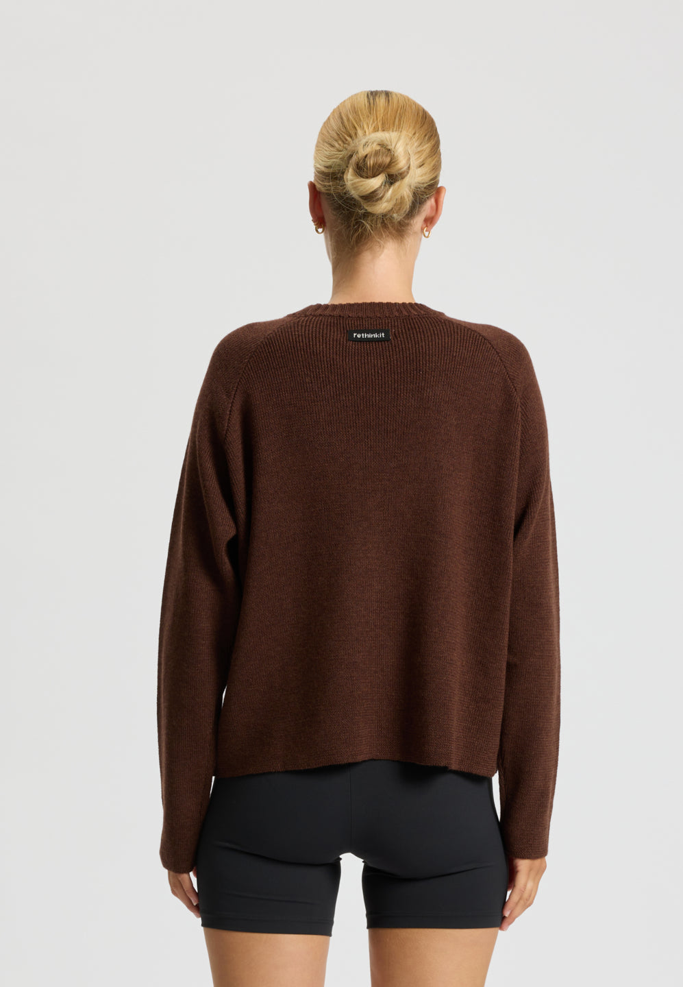 Rethinkit Wool Sweater Oslo Knitted Tops 3015 brown melange