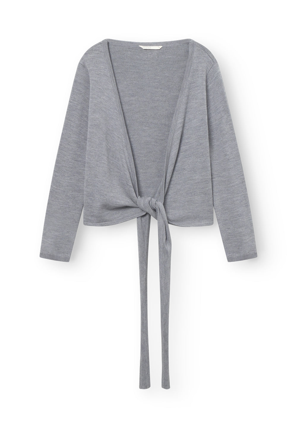 Rethinkit Wool Wrap Cardigan Keep Me Knitted Tops 0220 light melange grey