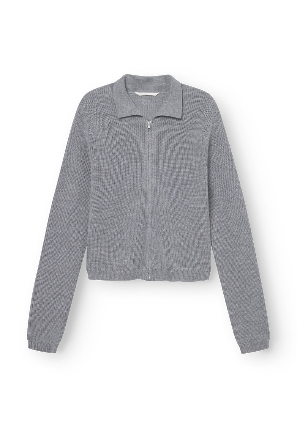 Rethinkit Wool Zip Cardigan Keep Me Knitted Tops 0220 light melange grey