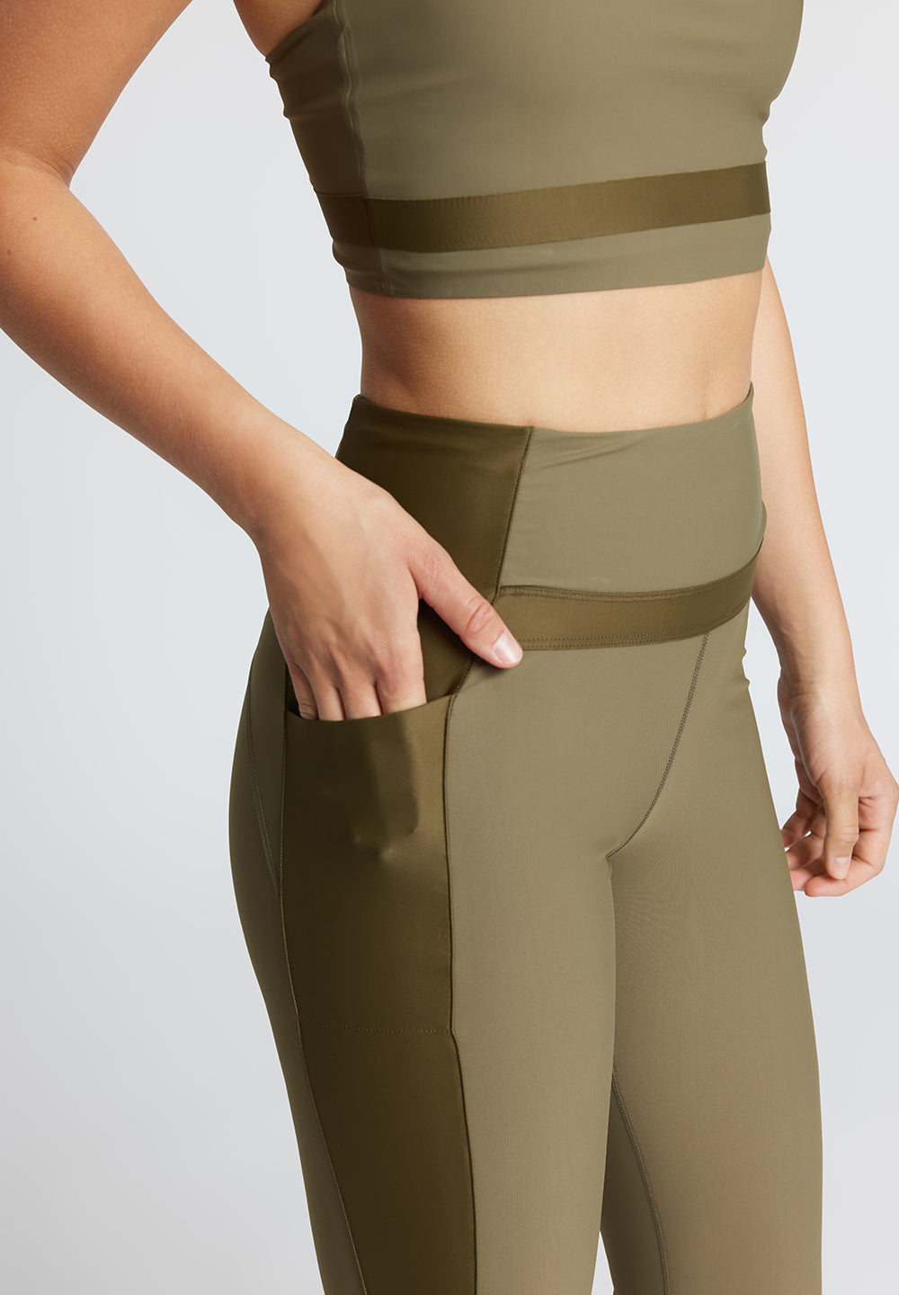 Rethinkit Blocked Tights Bibis 9/10 Tights 4213 capers