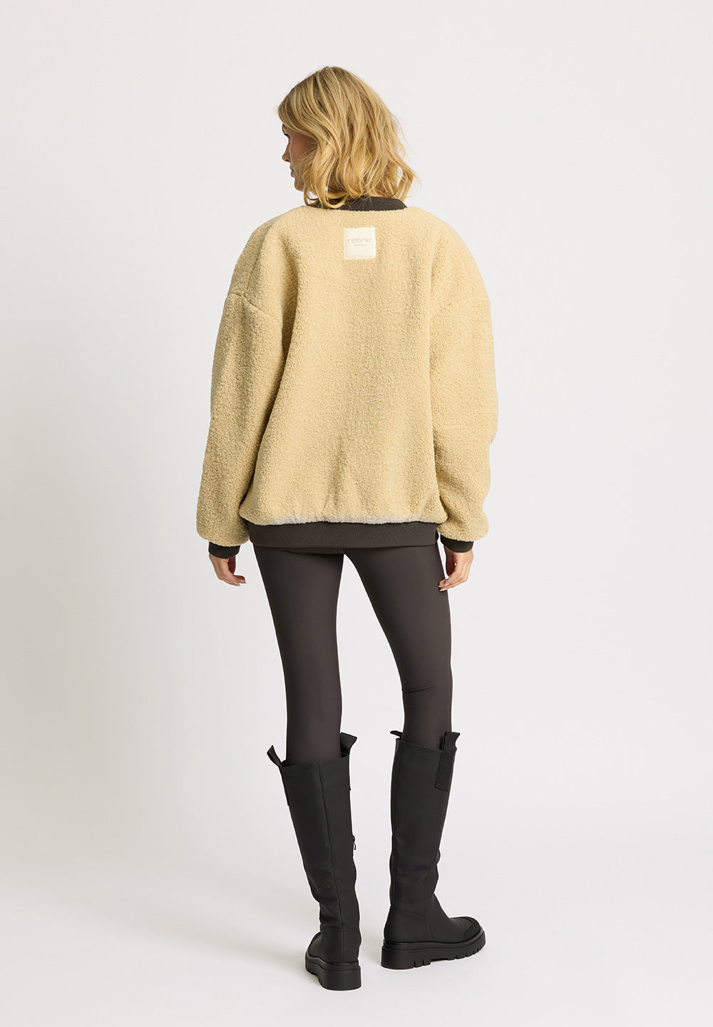 Rethinkit Bomber Jacket Pile 2 FUZZY Jackets 3356 sandshell