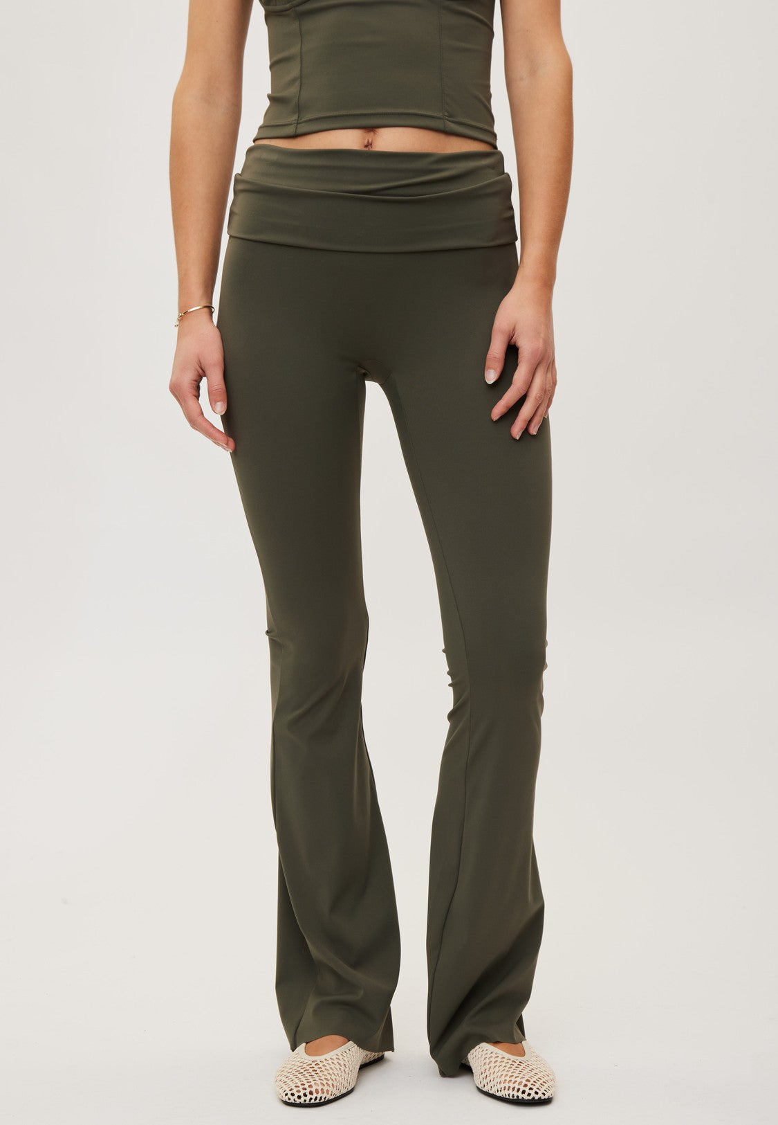 Rethinkit Butter Soft Flare Tights All day Legging 9519 charcoal olive