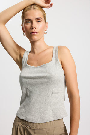 Rethinkit Elevate short top Top 0105 grey melange