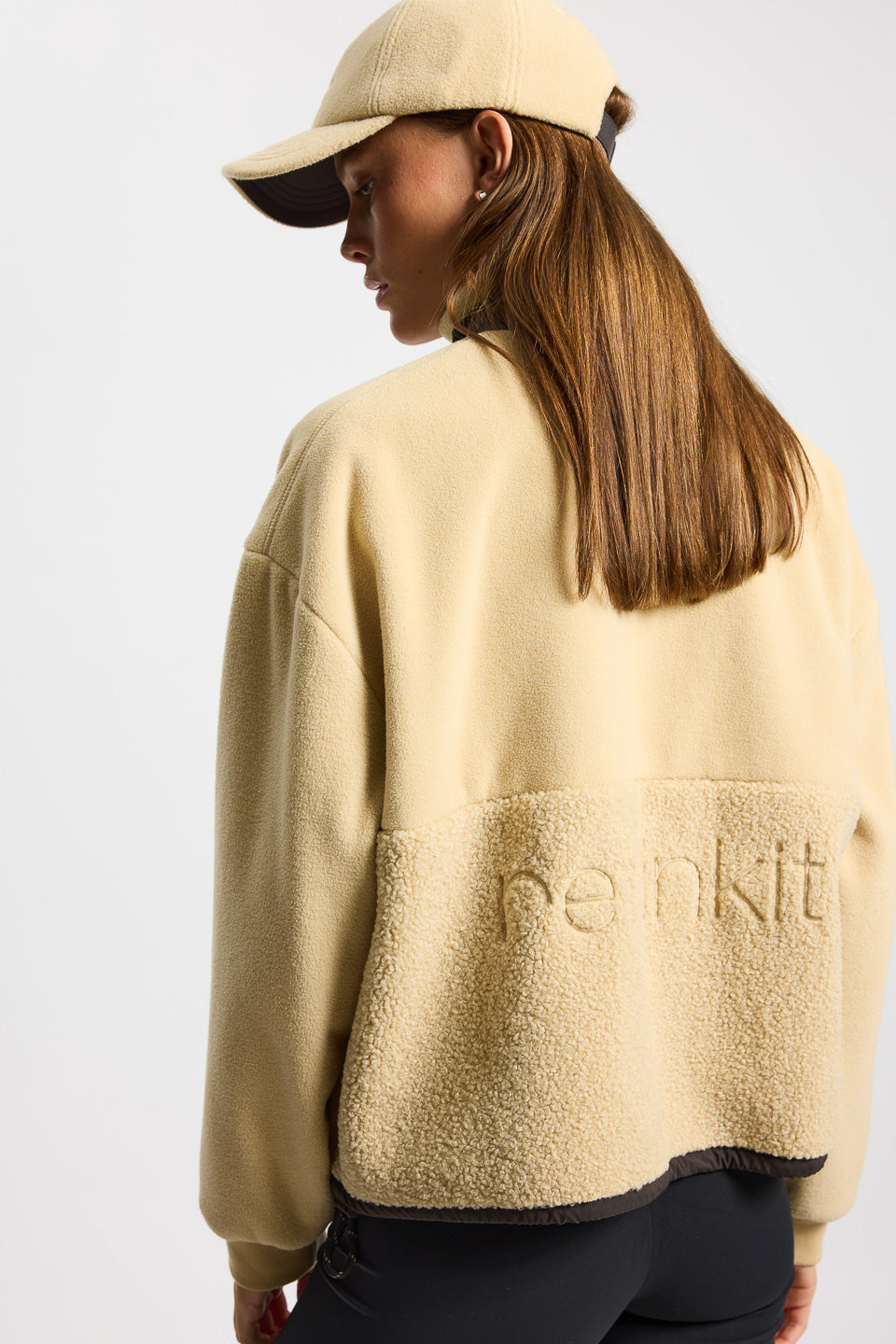 Rethinkit Fleece Half Zip Terra Sweatshirt 3356 sandshell