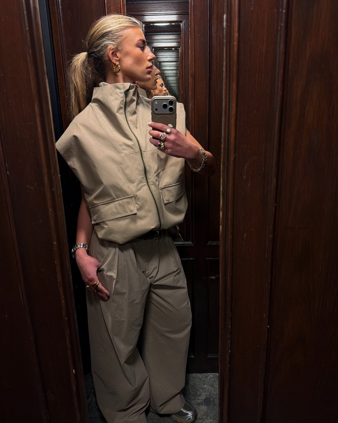 Rethinkit Gilet Cloud Jacket 3226 beige taupe