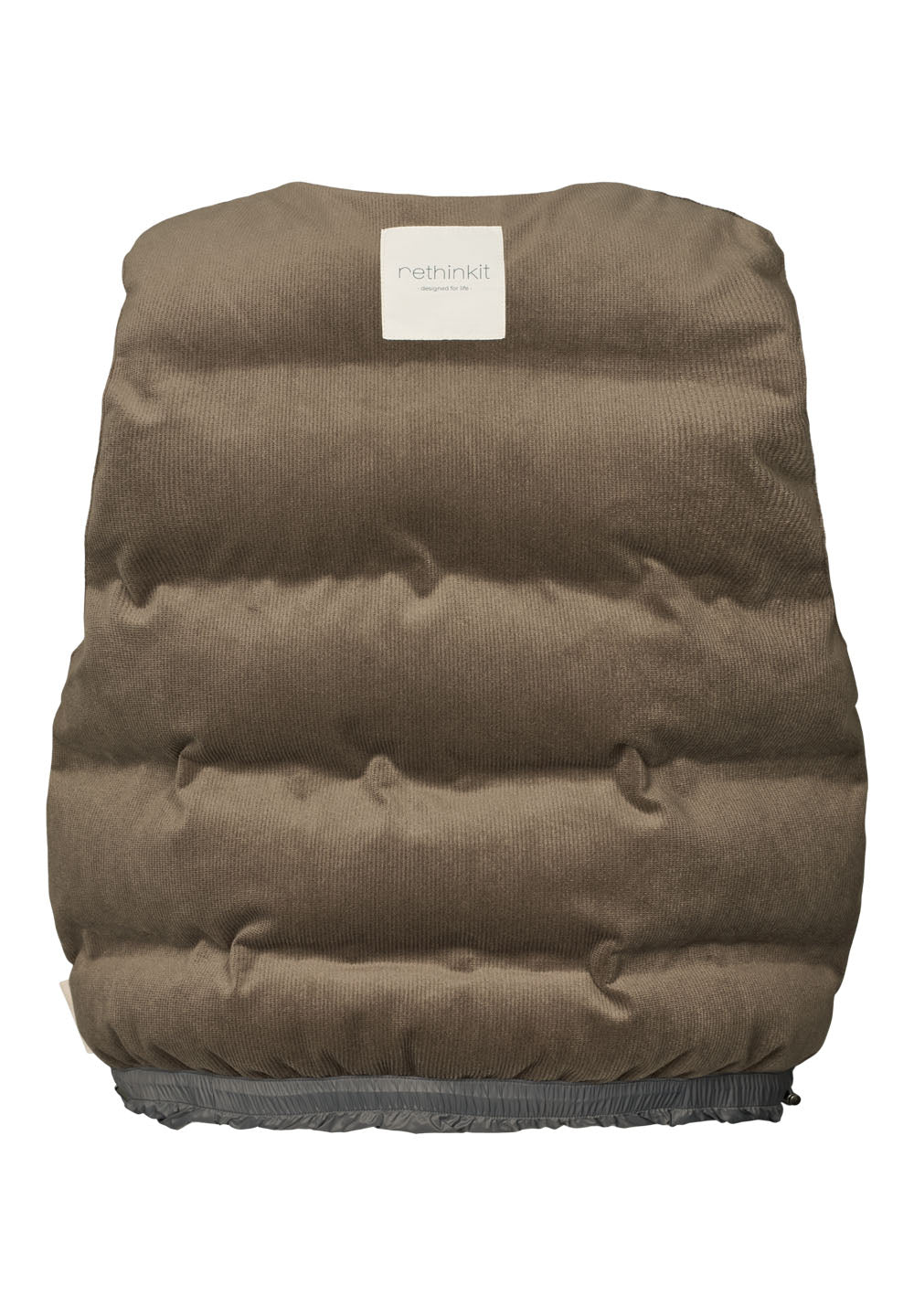 Rethinkit Gilet Revsersible Cocoon Vest 9521 grey thunder