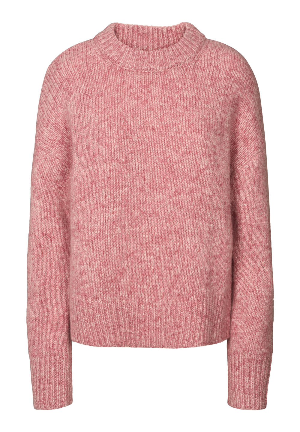 Rethinkit Knit Round Neck Slope Pullover 9530 snowberry melange