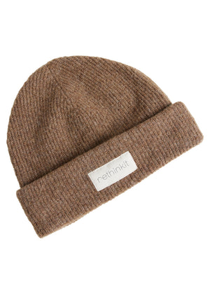 Rethinkit Knitted Wool Beanie SNUG Accessory 3237 warm melange brown
