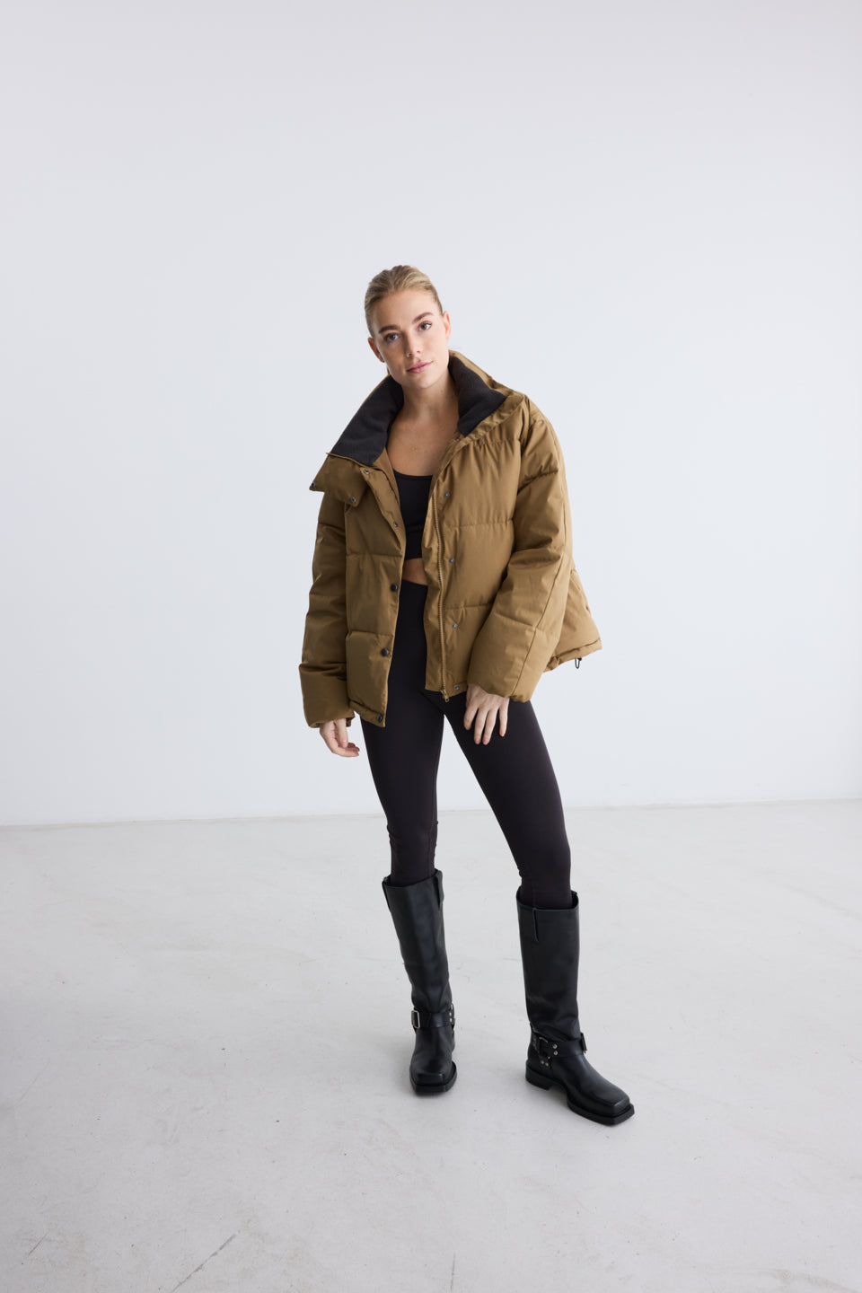 Rethinkit Puffer Boxi Jacket SHELTER Jackets 4210 golden brown