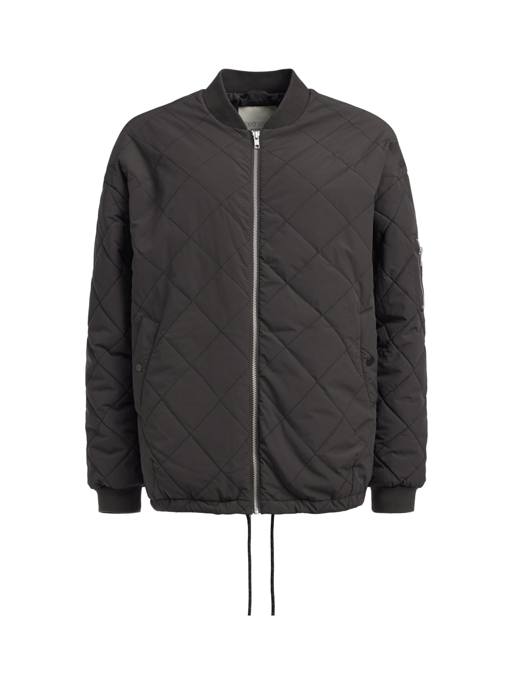Rethinkit Quilted Bomber Jacket Latté Jackets 0022 almost black