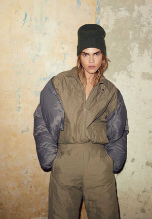 Rethinkit Quilted Trousers Field Trousers 9517 dust green
