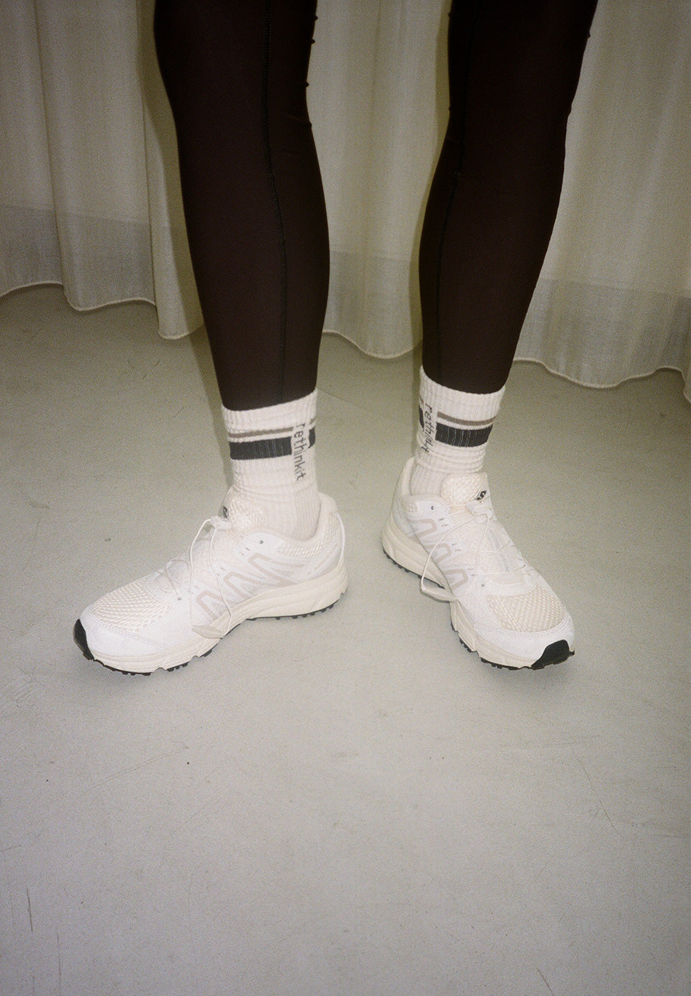 Rethinkit Rethinkit Striped Crew Sock 2pack Accessory 1088 ink mocha