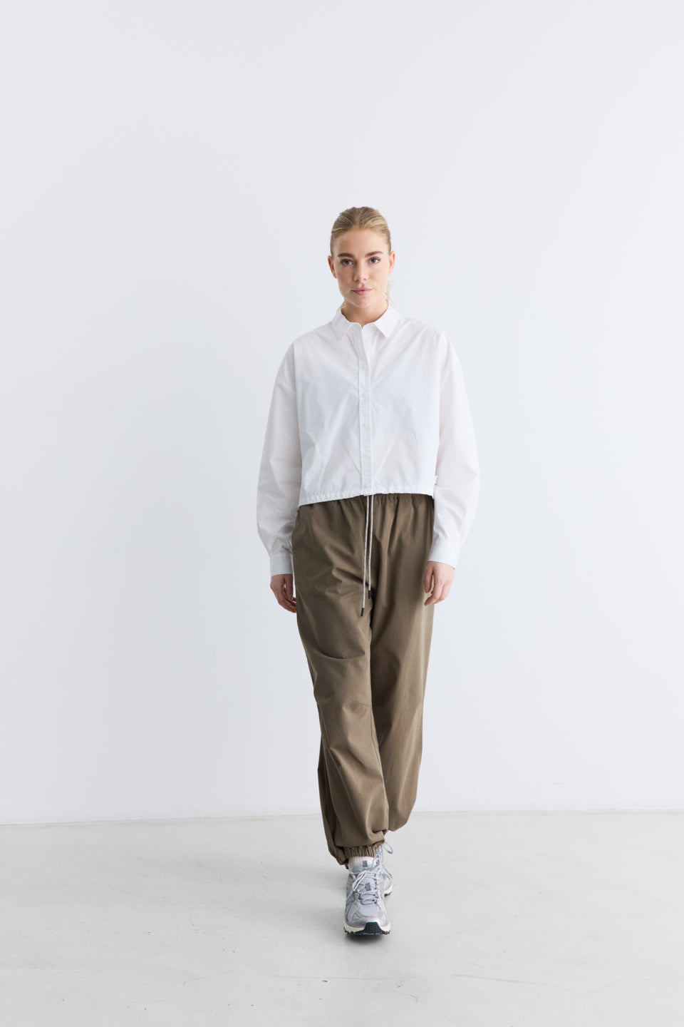 Rethinkit Stribet Skjorte PJ Shirts and Blouses 0364 white