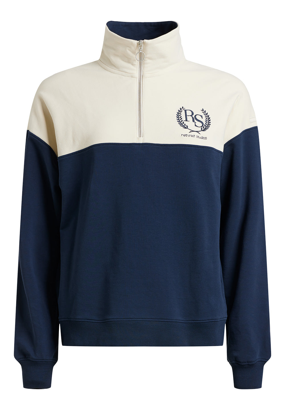 Rethinkit Sweat Imola Half Zip Sweatshirt 1432 navy 