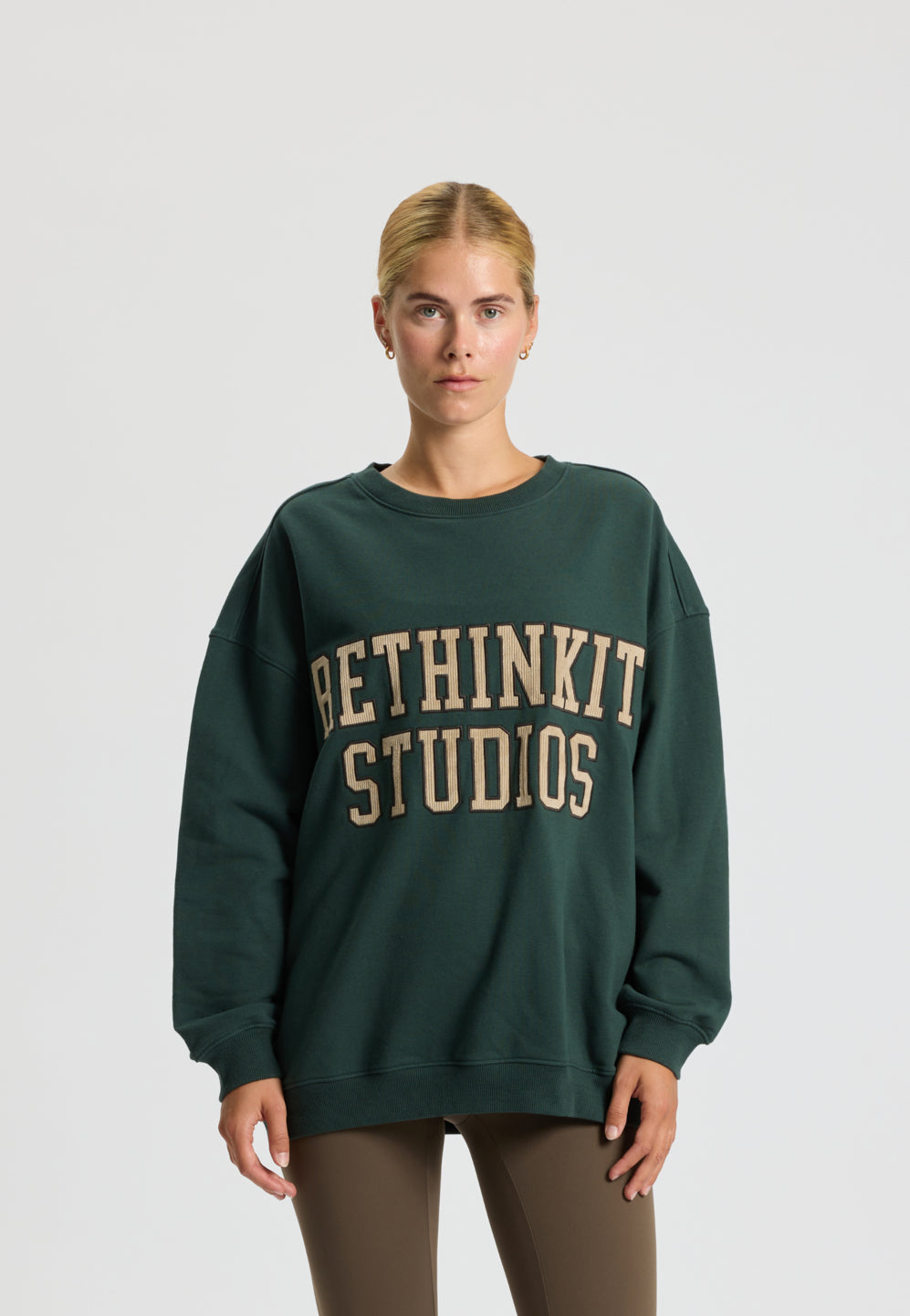 Rethinkit Sweat Shirt Logo Sweatshirt 4126 deep green