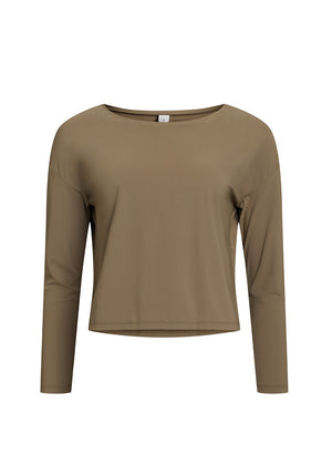 Rethinkit Cropped Tee Vigga Top 4212 deep olive