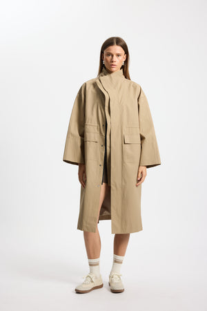 Rethinkit Tech Coat Cloud coat 3226 beige taupe