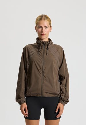 Rethinkit Track Jacket Oversized Kia Jackets 3053 dark brown